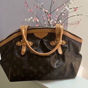 Louis Vuitton Dark Brown Monogram Tote. Tivoli GM.     Bin 02